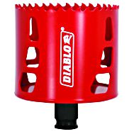 Freud DHS3125 Diablo High Performance Hole Saw Ideal for Drilling Wood, Plastic, Aluminum, Metal and Stainless Steel, 3-1/8-Inch X 2-3/8-Inch, Multi