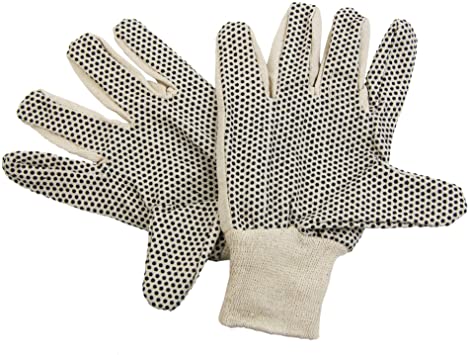Beige Dotted Gloves - (Pack of 12)